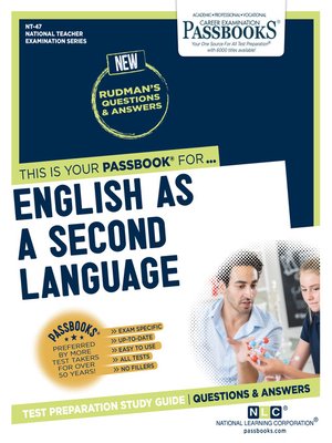 ENGLISH AS a SECOND LANGUAGE - ebook